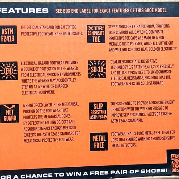 10W 10 WIDE WIDTH Volcom Composite Toe Wedge Sole Metal Free Work Shoe VM30232 - Picture 14 of 15